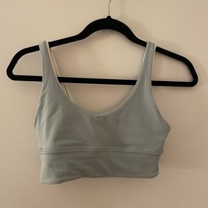 Lululemon Align reversible bra in baby blue/ white